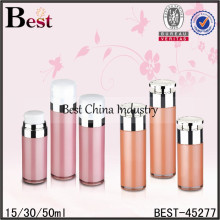 30ml 50ml acrylic lotion airless bottles, factory direct airless bottles and jars free samples wholesale